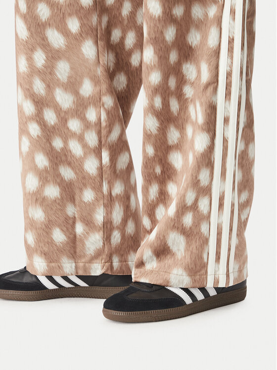 adidas adidas Jogginghose Firebird KT2144 Hellbraun Wide Leg