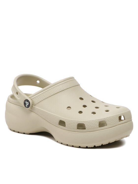 Crocs Crocs Șlapi Classic Platform Clog W 206750 Bej