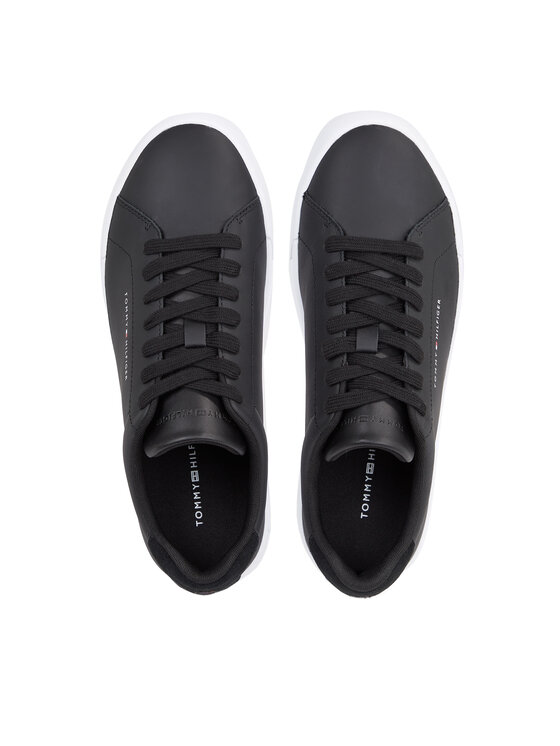 Tommy Hilfiger Tommy Hilfiger Αθλητικά Th Court Leather FM0FM04971 Μαύρο