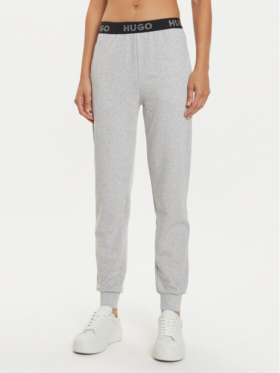 Hugo Pantaloni da tuta Sporty Logo 50520499 Grigio Regular Fit, taglia : L