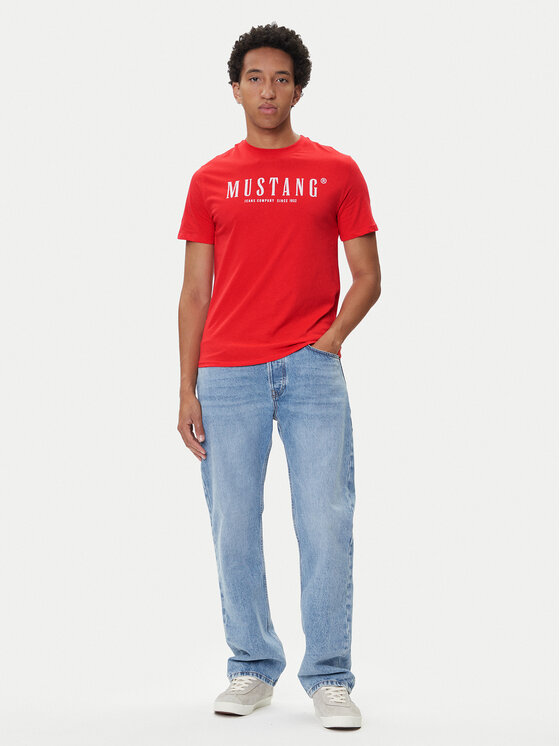 Mustang Mustang T-shirt Austin 1016853 Crvena Regular Fit