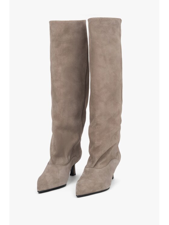 Estro Estro Kozačky ER00118408 Béžová