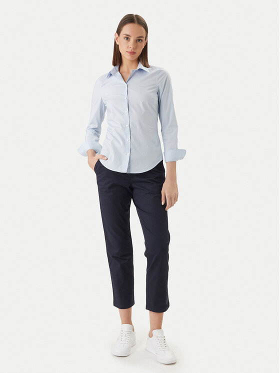 Gant Gant Koszula 4300486 Błękitny Slim Fit