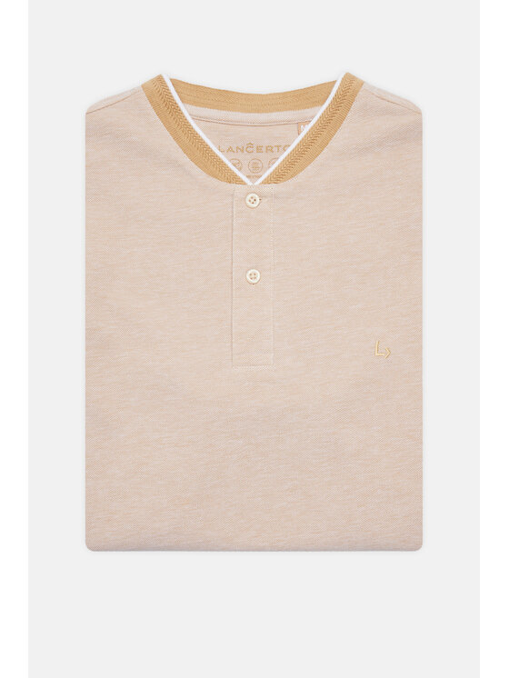Lancerto Lancerto Polo Duke PO073124000003 Beżowy Regular Fit