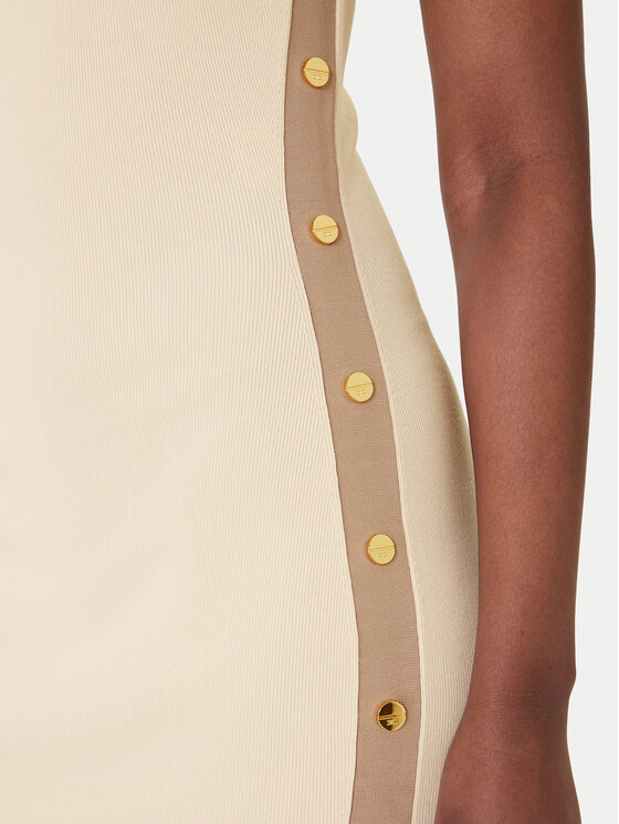 Elisabetta Franchi Elisabetta Franchi Трикотажна сукня AM-03S-61E2 Бежевий Regular Fit