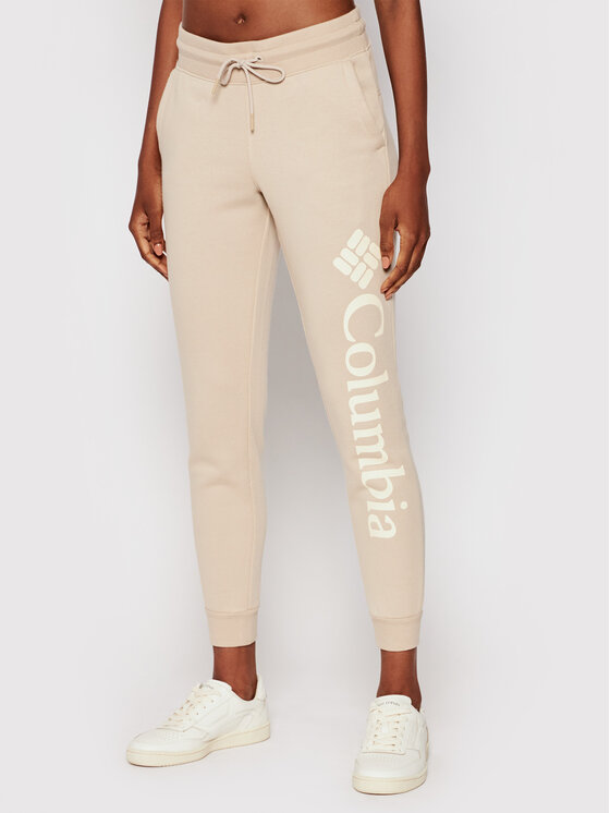 Columbia Columbia Долнище анцуг Logo Fleece 1940094 Бежов Regular Fit