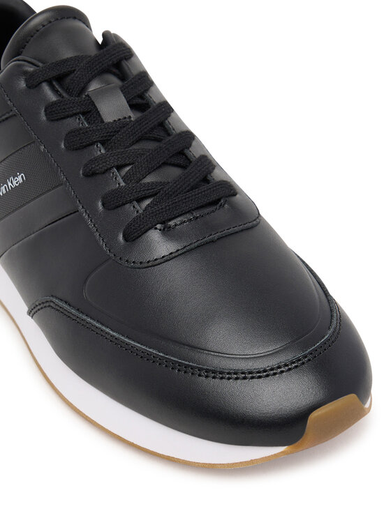 Calvin Klein Calvin Klein Sneakersy Retro Runner Lth Tape YM0YM01381 Černá