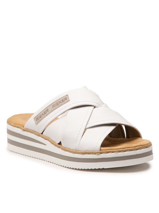 Rieker Rieker Šlepetės V0250-80 Balta