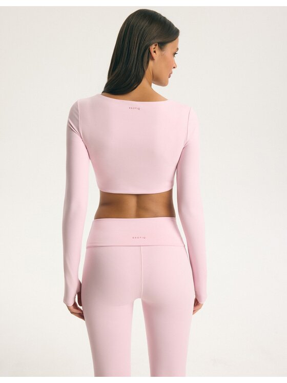 Esotiq Esotiq Bluzka 45958 Różowy Regular Fit