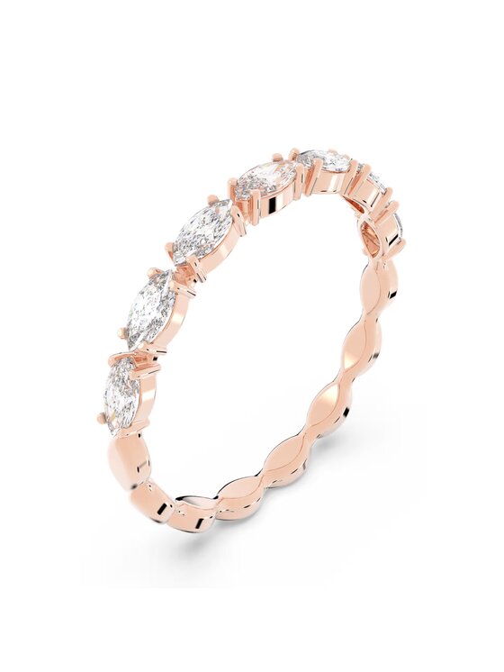 Pierścionek Swarovski, Różowe złoto, Vittore Marquise Ring, White, Rose gold plating 5366583