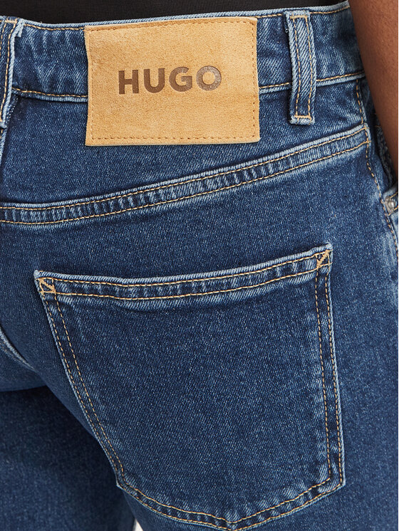 HUGO HUGO Džinsi Gelissa_4_B  50569843 Tumši zils Flare Fit
