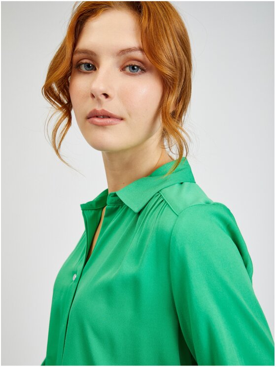 Orsay Orsay Bluzka 600248865000__40 Zielony Regular Fit