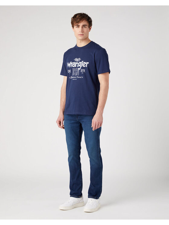 Wrangler Wrangler T-shirt AMERICANA Viola Regular Fit