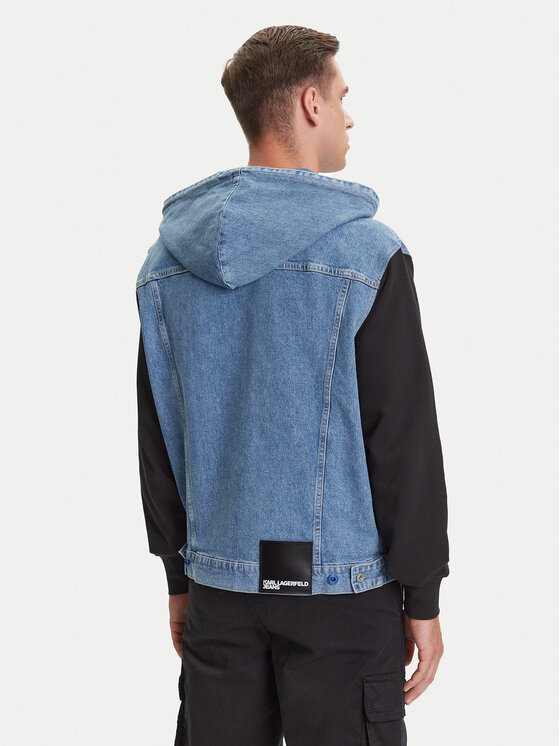 Karl Lagerfeld Jeans Karl Lagerfeld Jeans Jeansová bunda A3M14007 Modrá Regular Fit