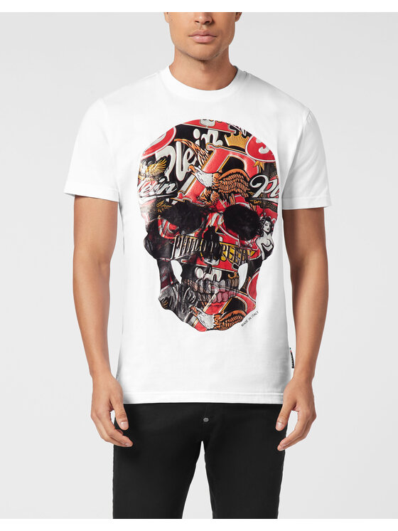 PHILIPP PLEIN PHILIPP PLEIN T-shirt 26175 Bianco Regular Fit