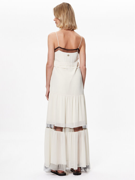 TWINSET TWINSET Ljetna haljina 231TT2024 Écru Regular Fit