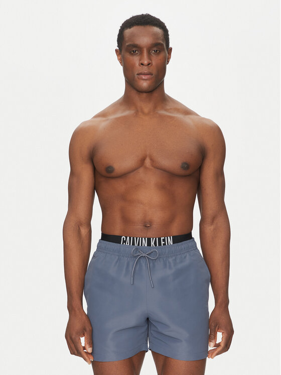 Calvin Klein Swimwear Calvin Klein Swimwear Kupaće gaće i hlače KM0KM01093 Siva Regular Fit