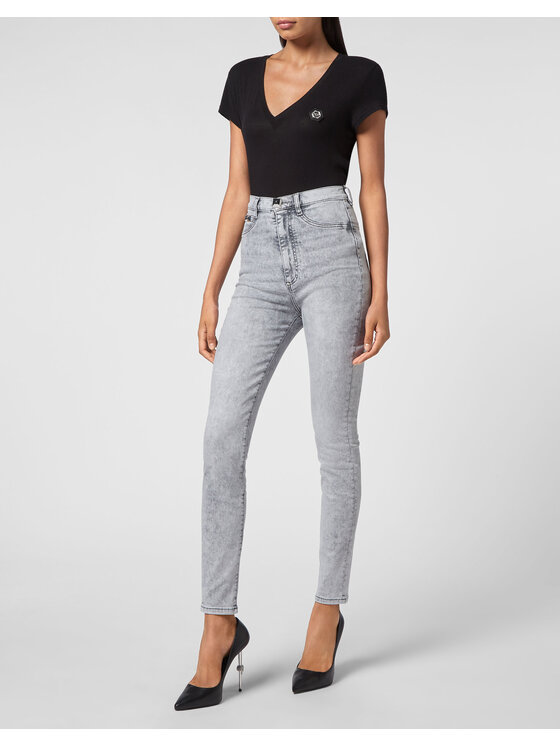 PHILIPP PLEIN PHILIPP PLEIN Jeansy 3929 Szary Slim Fit