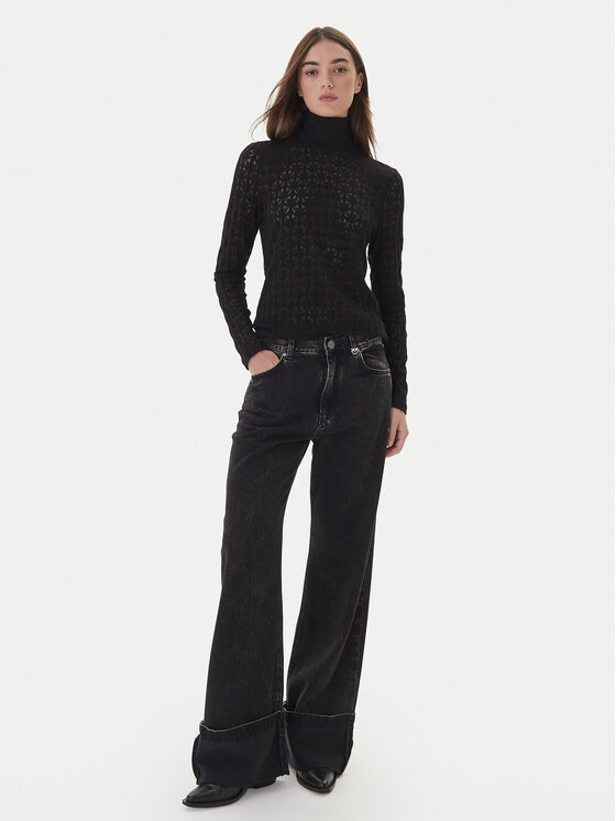 PINKO PINKO Bluză Rufina 105979 A2YI Negru Regular Fit