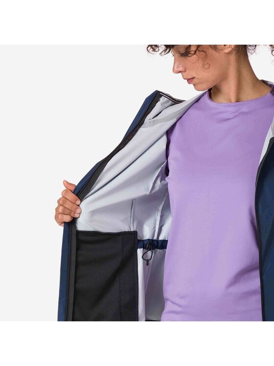 Rossignol Rossignol Kurtka przeciwdeszczowa W Skpr Active Jkt Granatowy Regular Fit