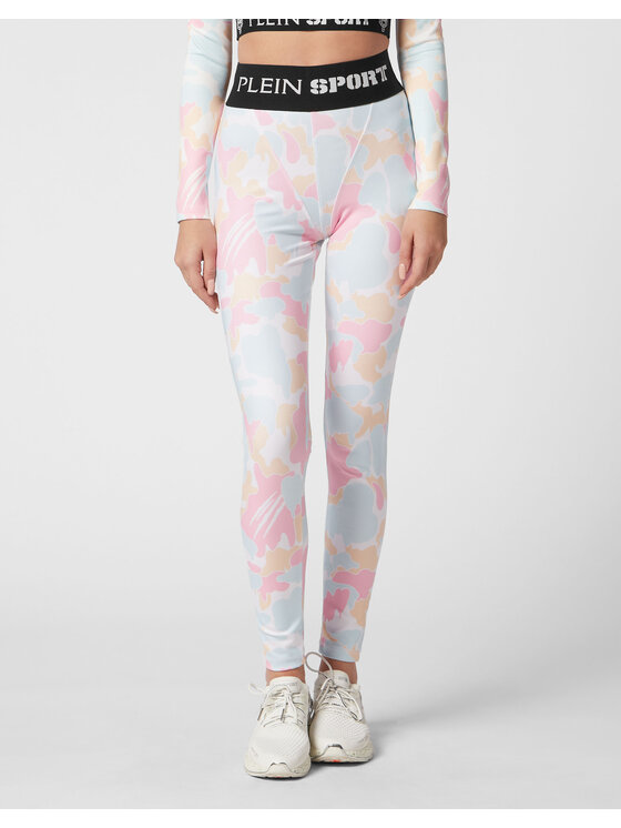 Plein Sport Plein Sport Legginsy 12983 Różowy Active Fit