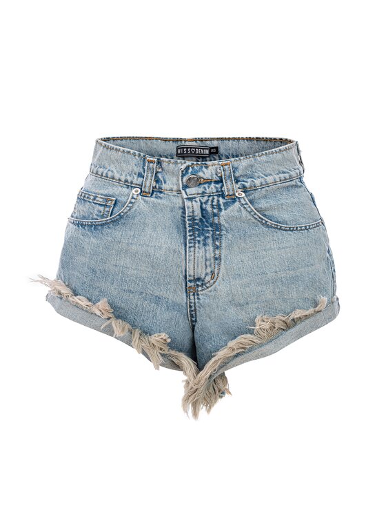 MissDenim MissDenim Szorty jeansowe Boyfriend Niebieski Boyfriend Fit