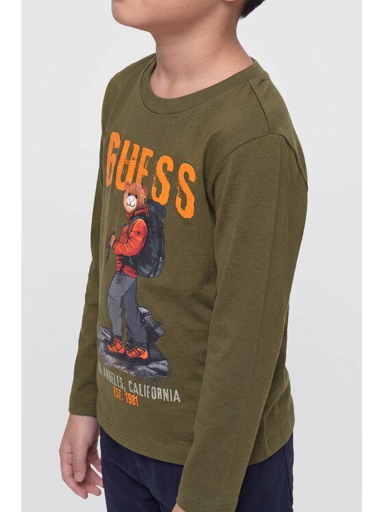 Guess Kids Guess Kids T-Shirt 184439 Zelená Classic Fit