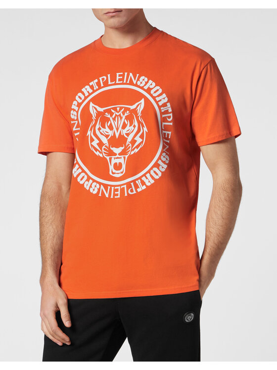 Plein Sport Plein Sport T-Shirt 13053 Pomarańczowy Regular Fit