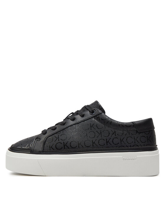 Calvin Klein Calvin Klein Sneakersy Flatform Cup Lace Up Epi Mono HW0HW01911 Czarny