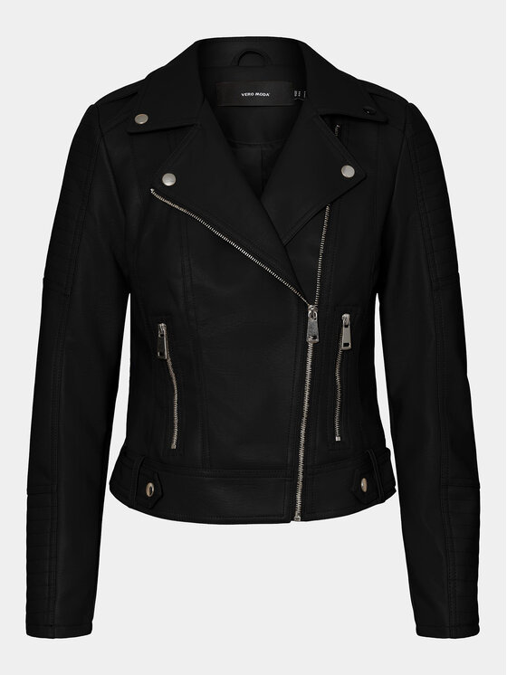 Vero Moda Vero Moda Műbőr dzseki Kerri 10228728 Fekete Regular Fit