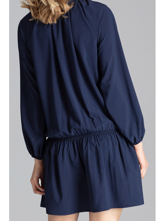 FIGL FIGL Šaty M661 Tmavomodrá Regular Fit