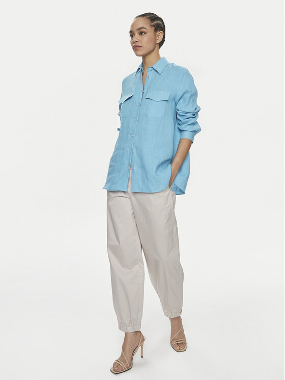 Marella Marella Camicia Alcide 2413111142 Blu Regular Fit