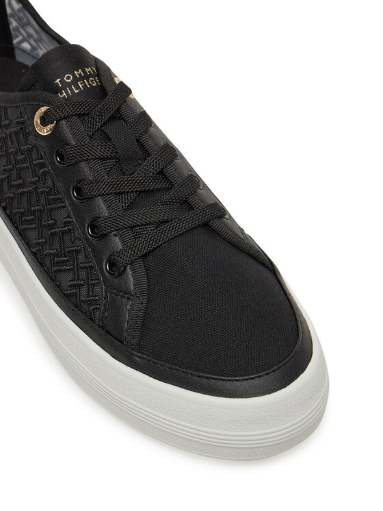 Tommy Hilfiger Tommy Hilfiger Sneakersy Vulc Embroidered Sneaker FW0FW08685 Čierna