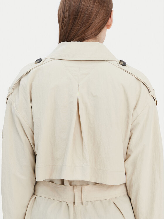 Tommy Hilfiger Tommy Hilfiger Trencis WW0WW45632 Bēšs Oversize