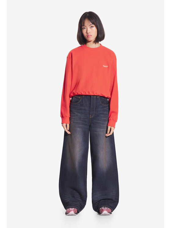 PROSTO. PROSTO. Bluza Ribbed Czerwony Oversize