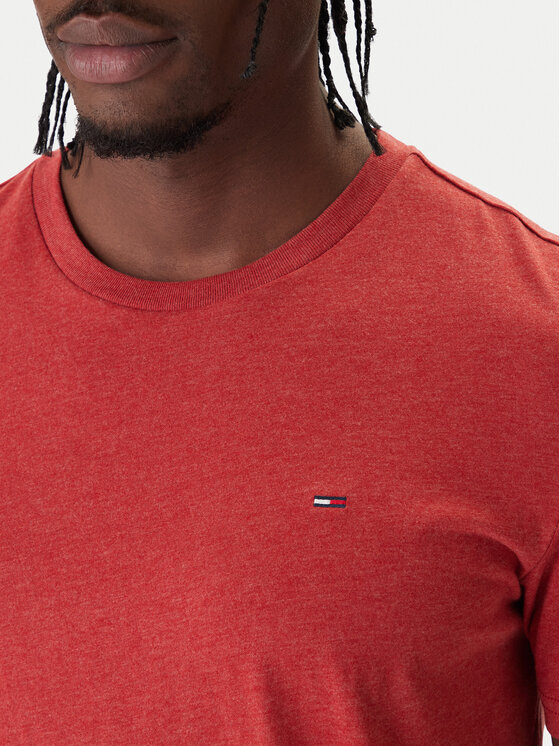 Tommy Jeans Tommy Jeans T-Shirt Jaspe DM0DM20363 Červená Slim Fit