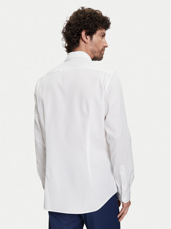 Tommy Hilfiger Tommy Hilfiger Koszula MW0MW39573 Biały Slim Fit