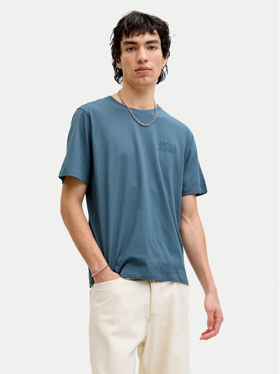 Jack & Jones Jack & Jones Tričko Corp 12151955 Modrá Regular Fit
