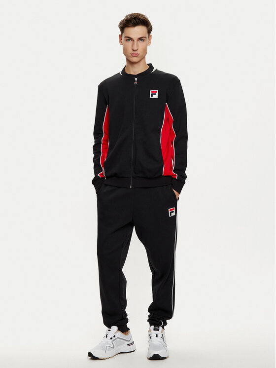 Fila Fila Μπλούζα Settanta FAM0645 Μαύρο Regular Fit
