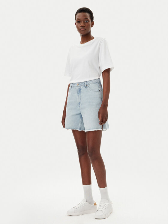 Karl Kani Karl Kani Jeans kratke hlače Og Slit 6110098 Modra Relaxed Fit