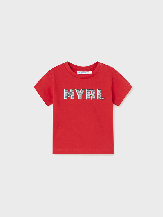 Mayoral T-shirt 106 Rosso Regular Fit, taglia : 9M