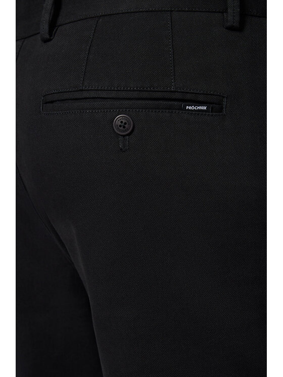 Próchnik Próchnik Chinosy PM2 SP082223000008 Czarny Slim Fit
