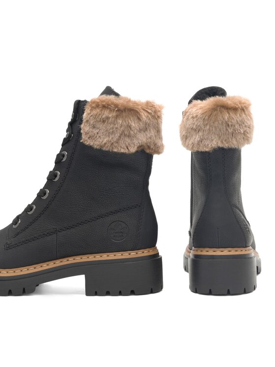 Rieker Rieker Schnürschuhe 72630-00 Schwarz