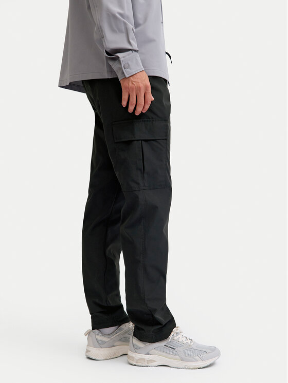 Jack & Jones Jack & Jones Pantaloni din material Kane 12278911 Negru Relaxed Fit