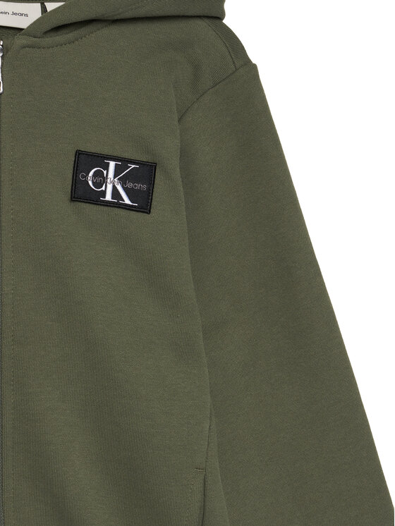Calvin Klein Jeans Calvin Klein Jeans Bluza Badge IB0IB02213 Zielony Relaxed Fit