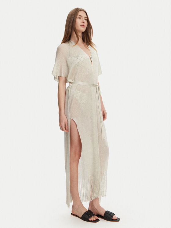 Max Mara Beachwear Max Mara Beachwear Kimono Zarelia 2516691029 Beżowy Relaxed Fit