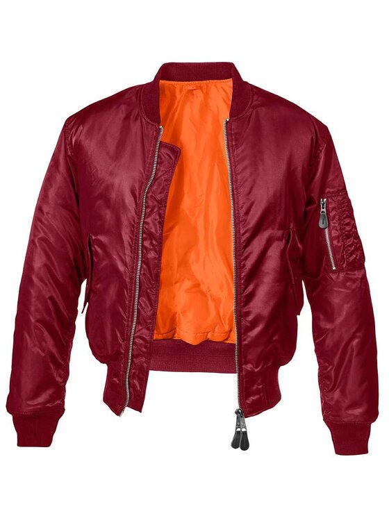 Brandit Brandit Kurtka bomber 3149.91.4XL Bordowy Regular Fit