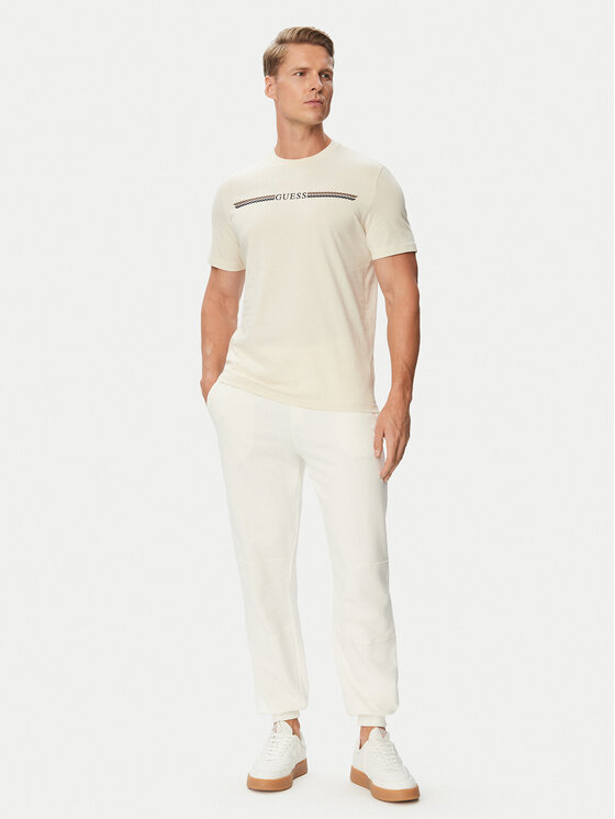 Guess Guess Tricou Z6BI05 K6536 Crem Regular Fit