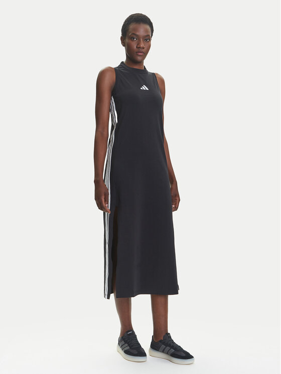 adidas adidas Haljina za svaki dan Essentials 3-Stripes JE1208 Crna Regular Fit