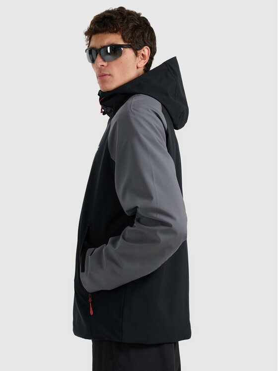 4F 4F Kurtka przejściowa MIDSHOP TEXTILE Szary Regular Fit